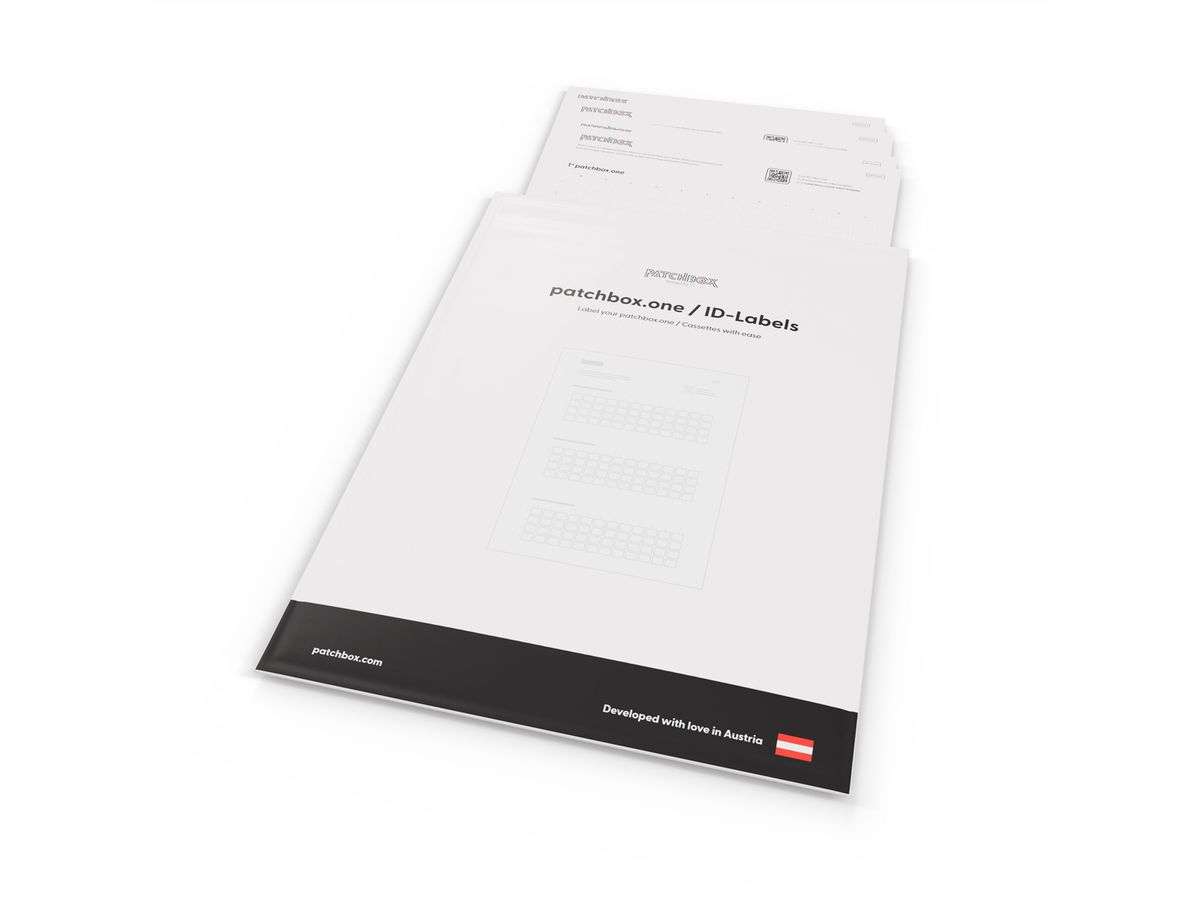 patchbox.one Étiquettes d'identification 432 autocollants imprimables
