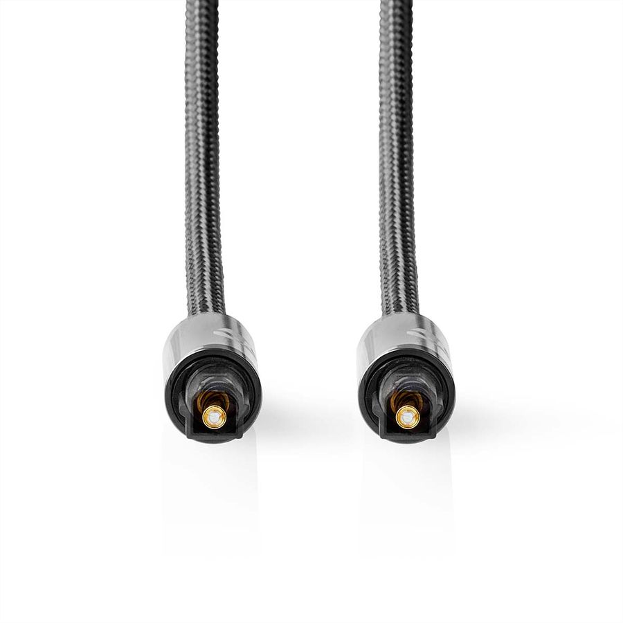 Nedis Optisches Audiokabel Toslink, ST/ST, grau, 5 m