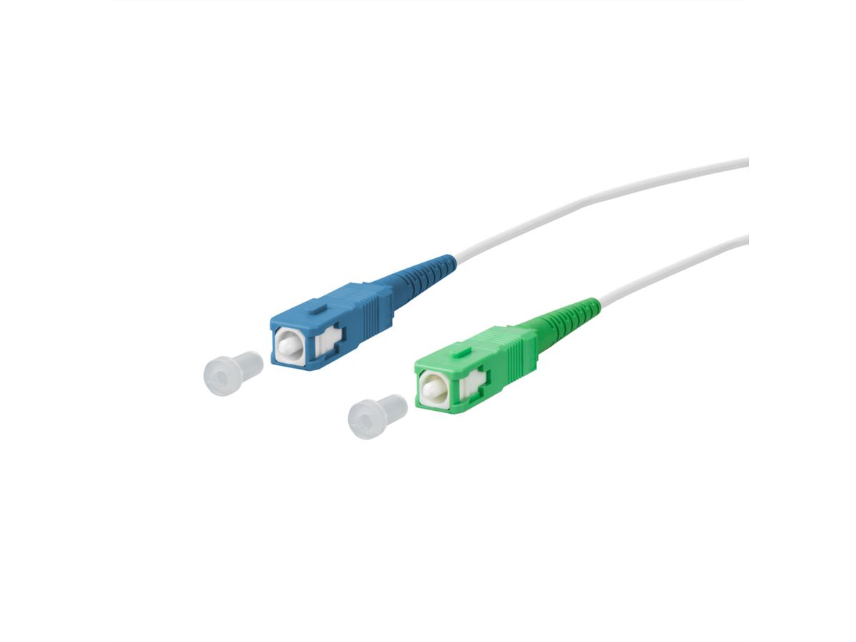 METZ CONNECT OpDAT cordon de brassage, SC-S/SC-S APC OS2, 1 m