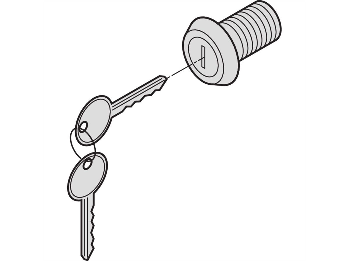 SCHROFF Sicherheitsschloss - ZYL.VORREIBER M.2 SCHLUESSEL