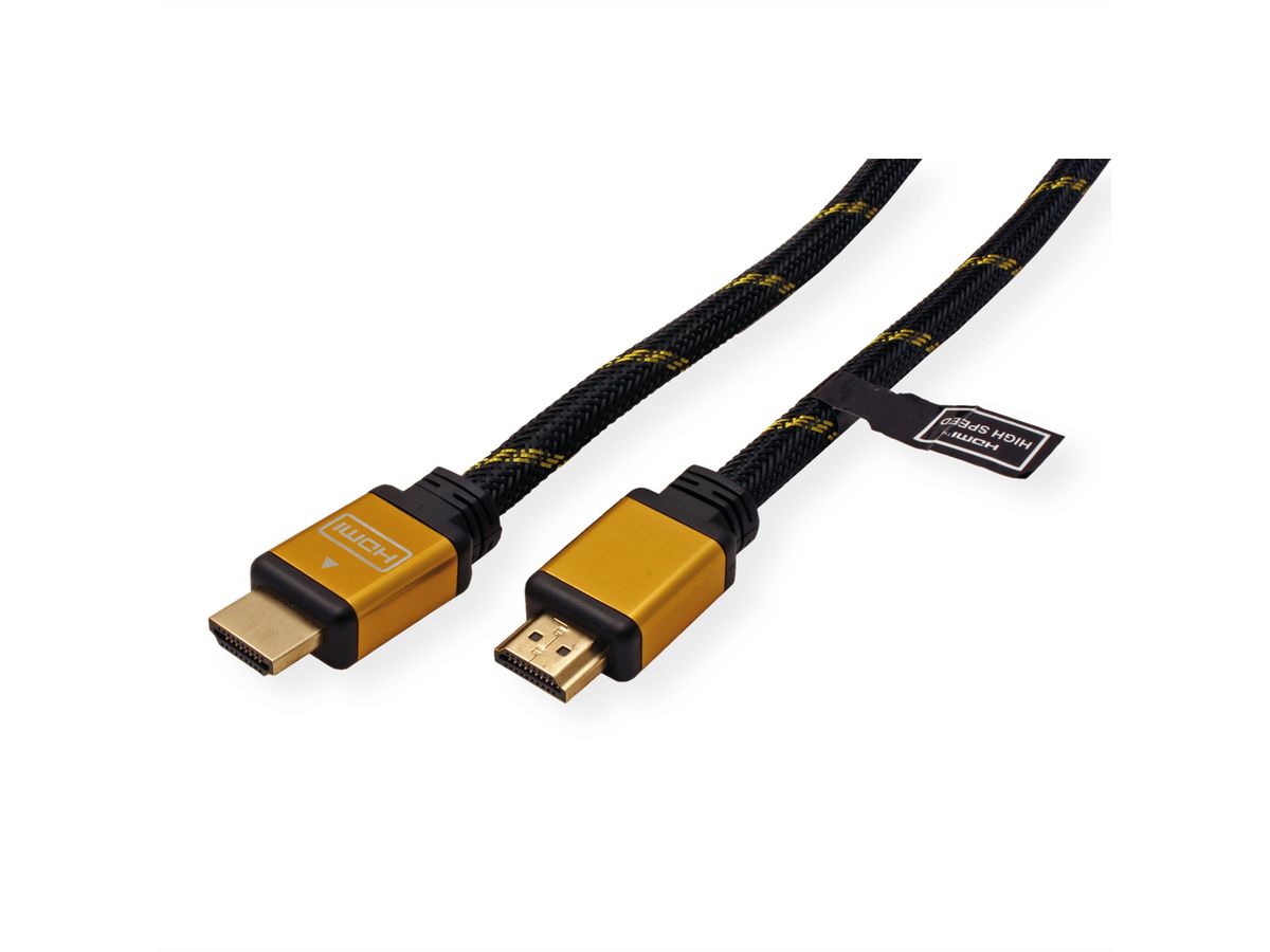 ROLINE GOLD HDMI High Speed Kabel, ST-ST, 10 m