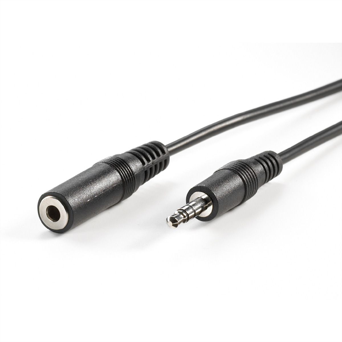 VALUE 3,5mm Verlängerungskabel ST / BU, schwarz, 2 m