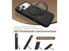 Torras Ostand Spin Softune Case, iPhone 17 Pro Max, MagSafe, noir