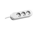 BACHMANN SMART Réglette de prises 3x contact de protection, rivetée, blanc, 5 m