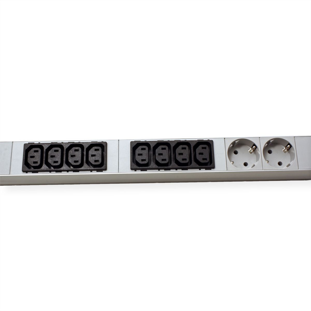 BACHMANN IT PDU ALU 1UH 16x C13 4x contact de protection CEE 16A bleu