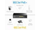 CUDY GS1005PTS1 5-Port Gigabit PoE+ Switch 1 SFP Port 120W