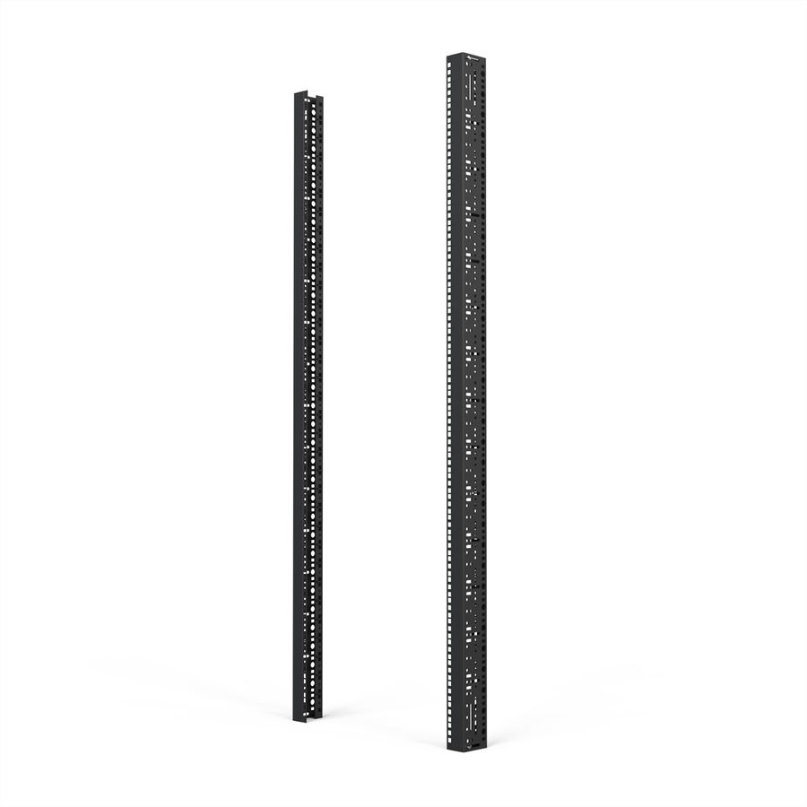 SCHROFF 19"-Winkelprofil mit Universal-Lochung (EIA), RAL 7035 - WINKELPROFIL 19"33HE 7035(2X)