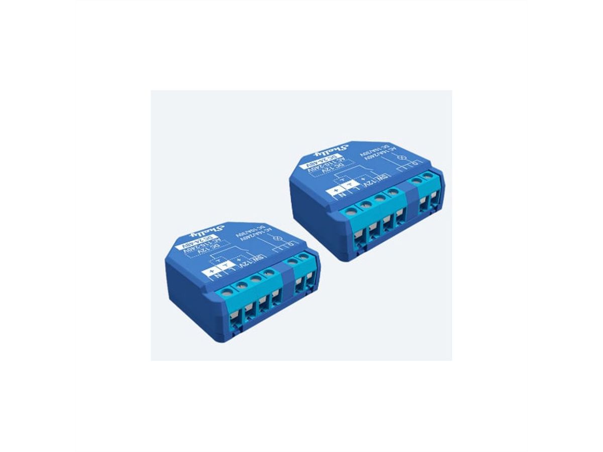 Shelly  Actionneur de commutation Plus 1 (Dual pack)