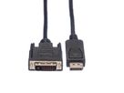 ROLINE DisplayPort Kabel DP ST - DVI ST, schwarz, 5 m