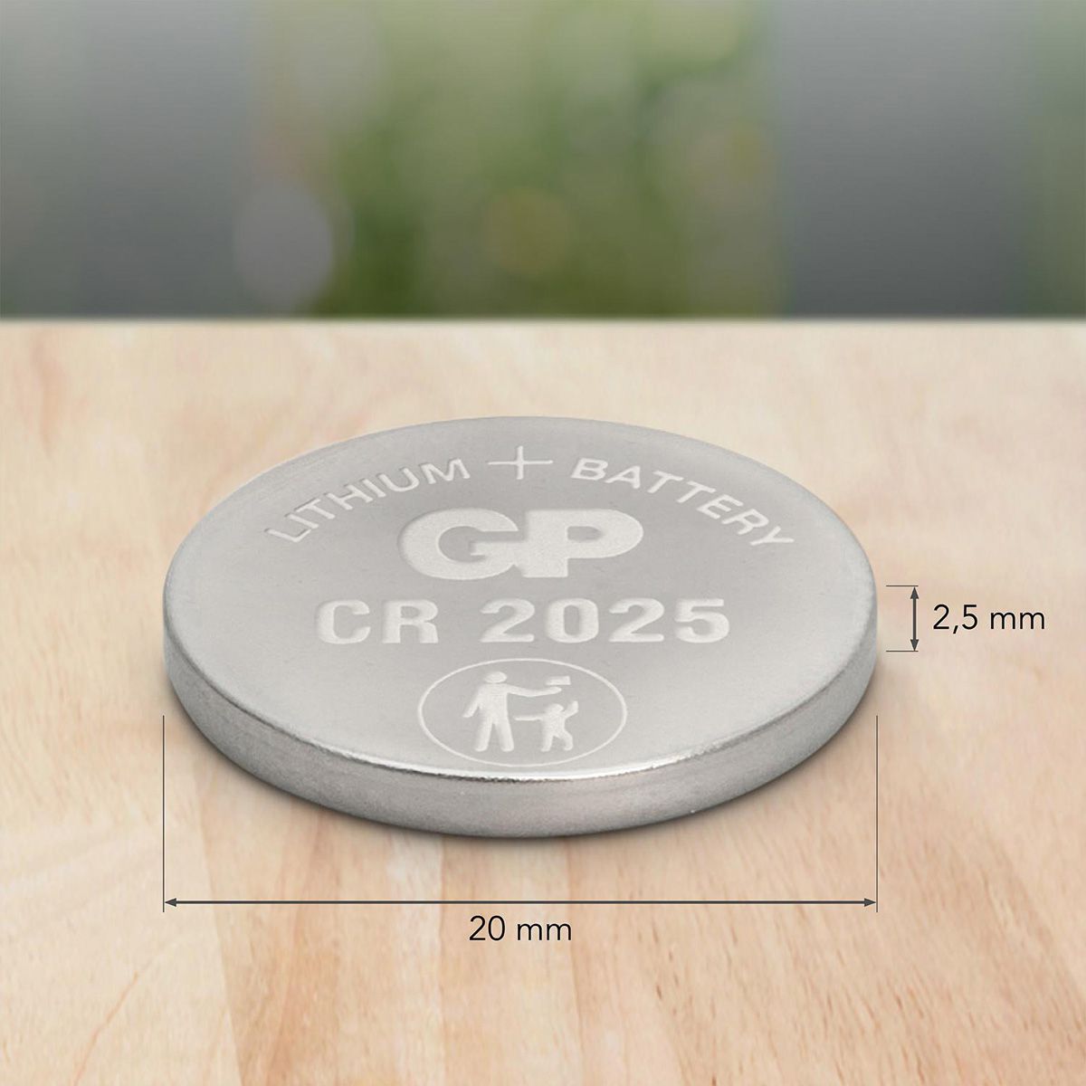 GP Batteries Lithium CR2025 5x 3V Knopfzelle