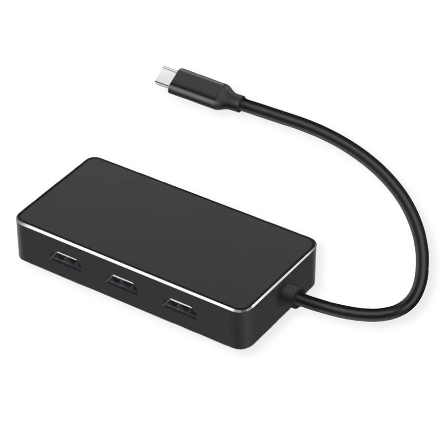 VALUE Multi-Display Adapter USB Typ C - 3x HDMI, Multi-Stream 4K