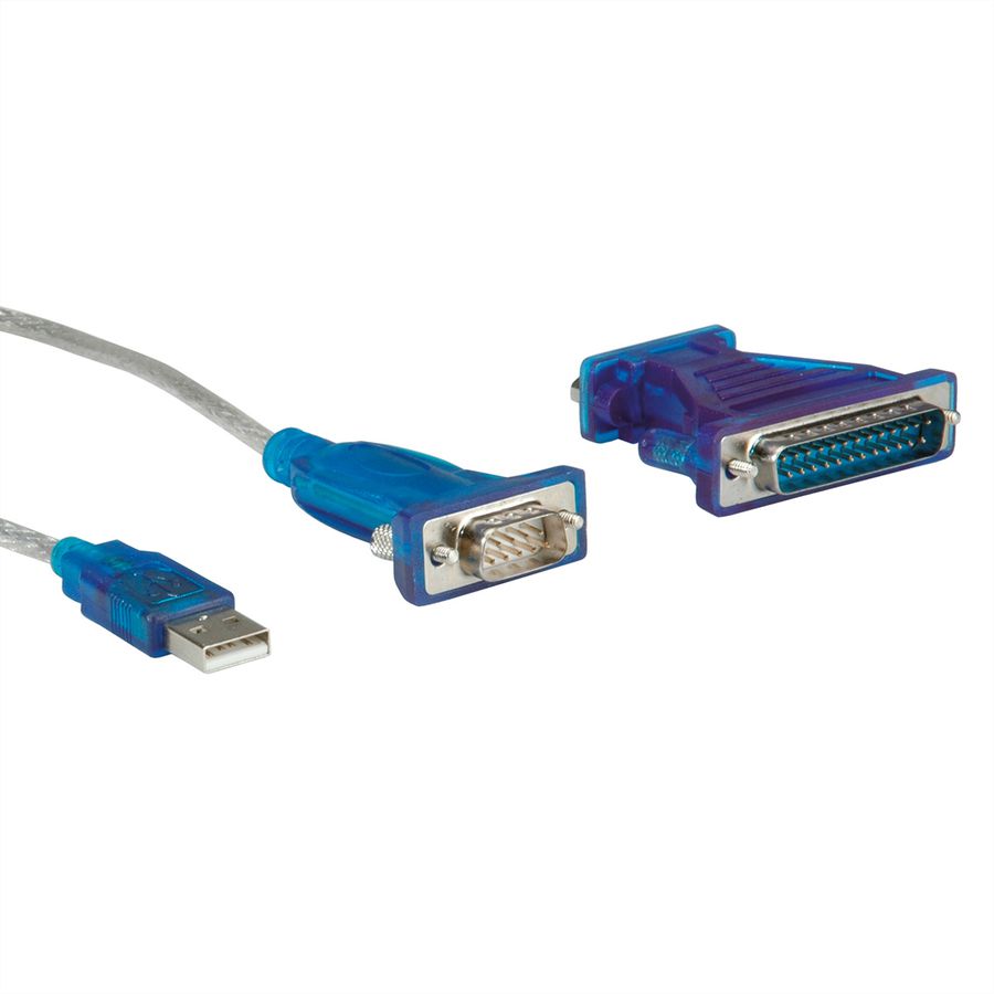 VALUE Convertisseur USB / Série, turquoise, 1,8 m