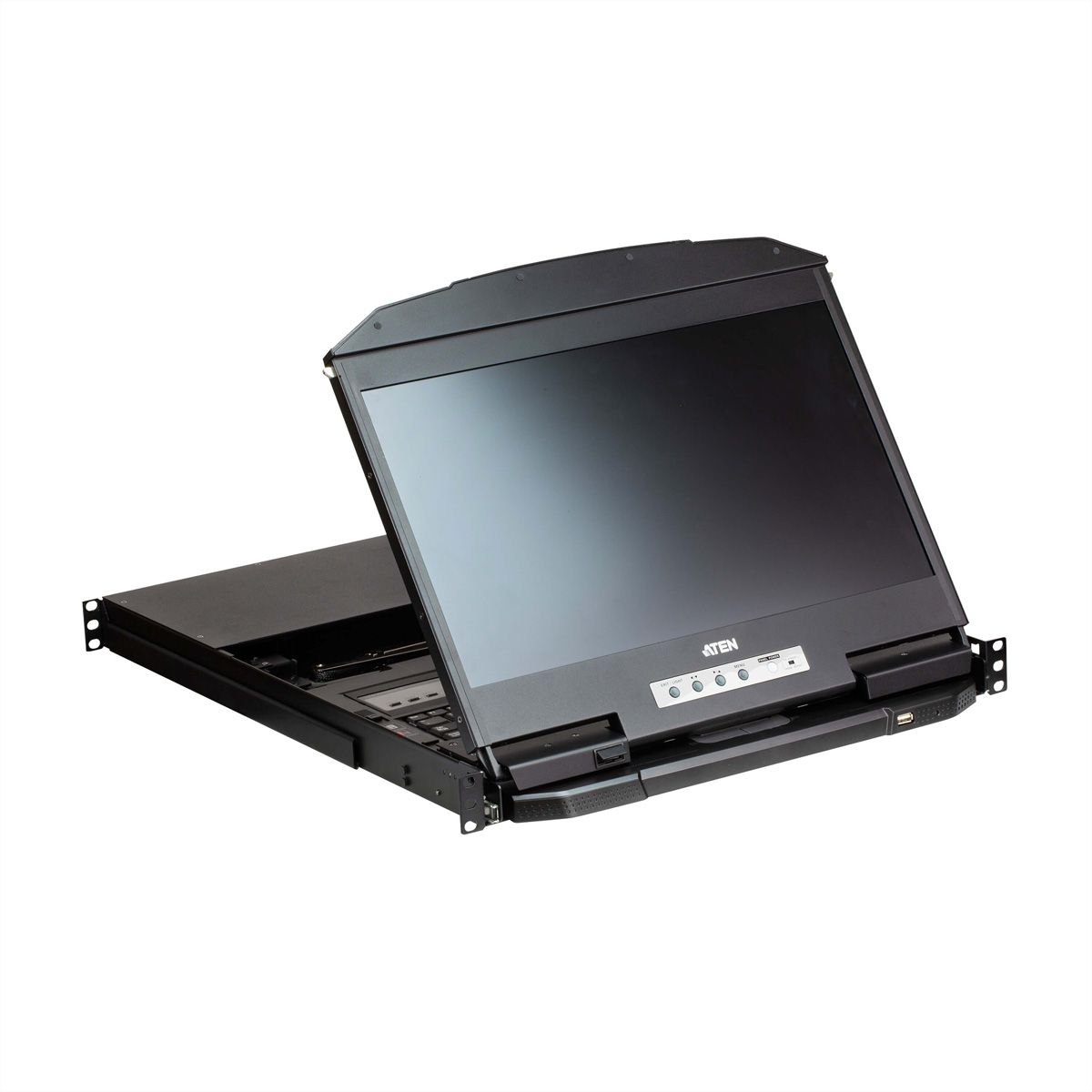 ATEN CL3884NW 4-Port Multi-View Dual Rail WideSceen LCD KVM, CH-Layout