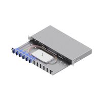 EasyLan Tiroir FO pour fusion basique catégorie C, 19" 1U, 12 ports, 6x SC-duplex, OS2