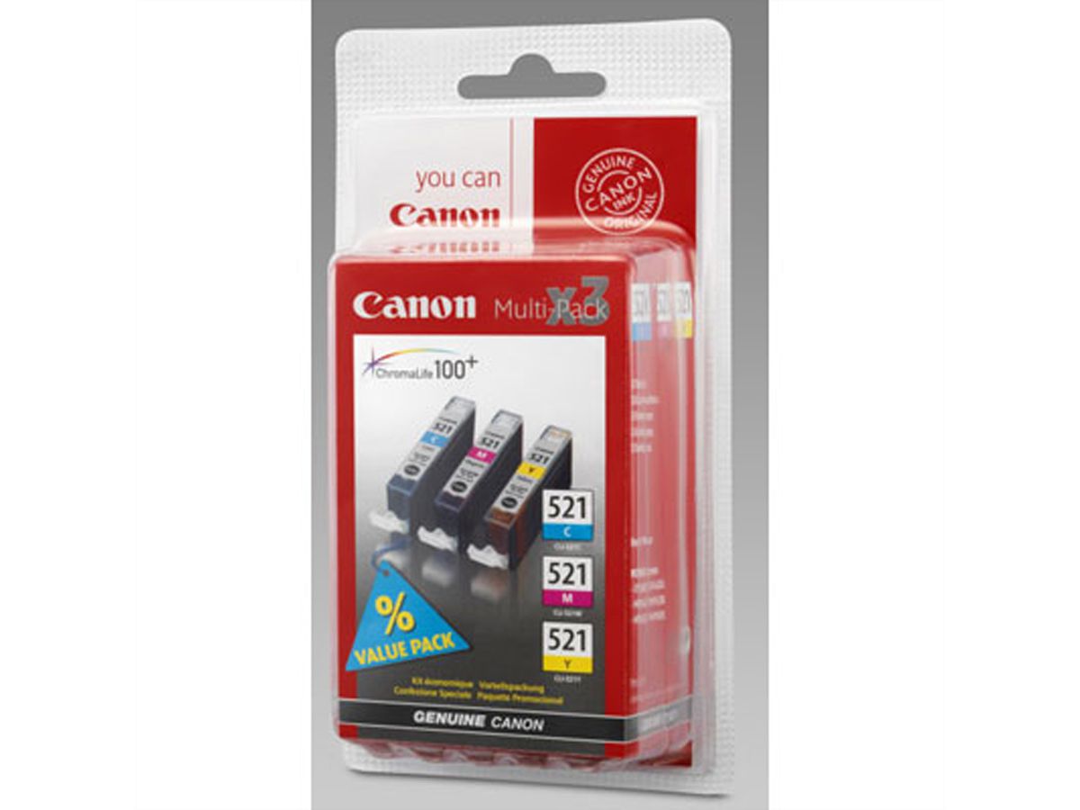 CANON CLI-521C/M/Y, Multipack