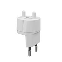 Adaptateur fixe D, prise de sécurité/CH, 2 pôles, T11, blanc