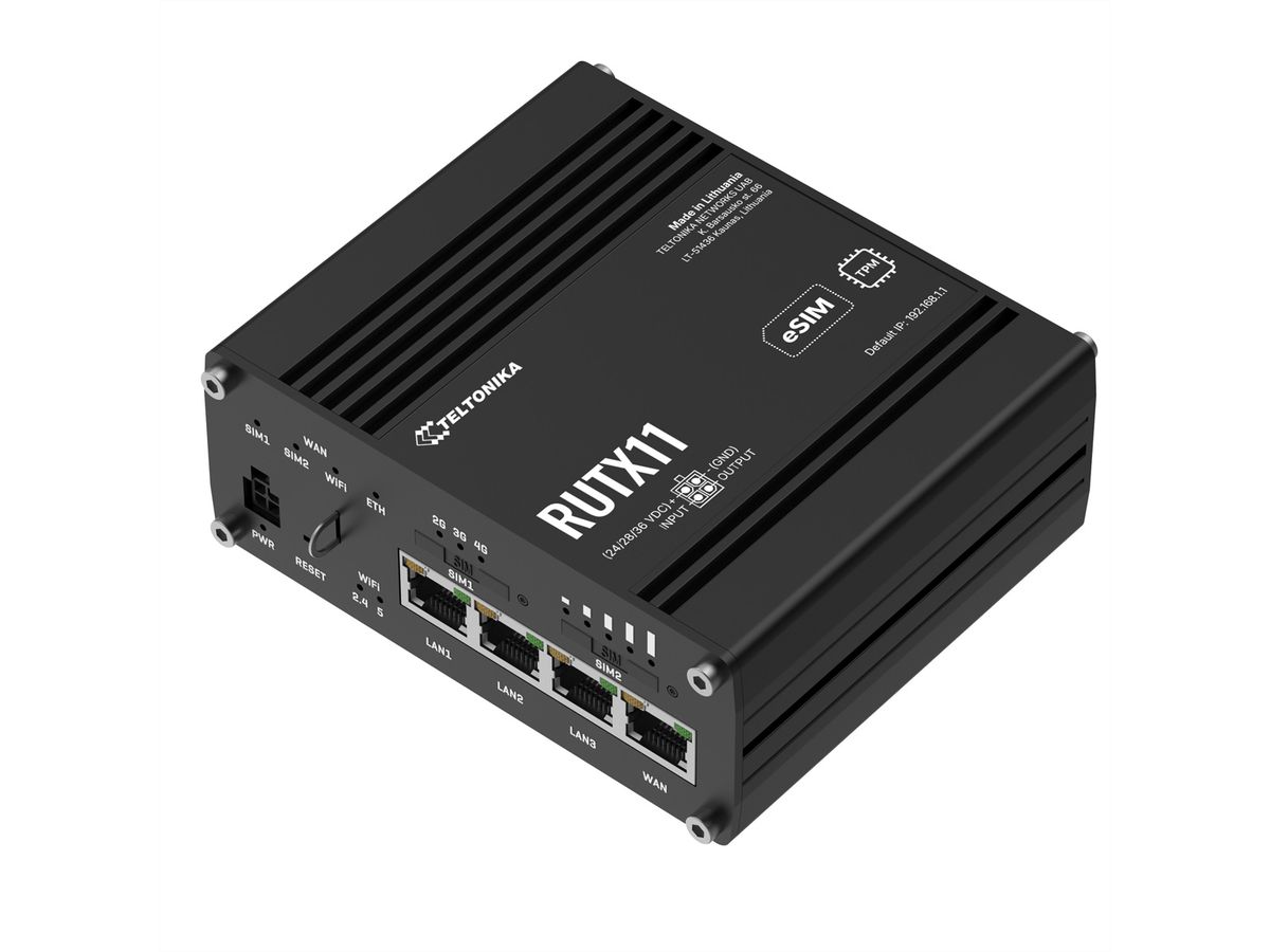 TELTONIKA RUTX11 Routeur 4G avec eSIM