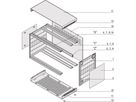 SCHROFF RatiopacPRO, coffret complet, ordinateur de bureau, écran rétrofitable, garniture frontale, 3 U, 84 CV, 315 mm