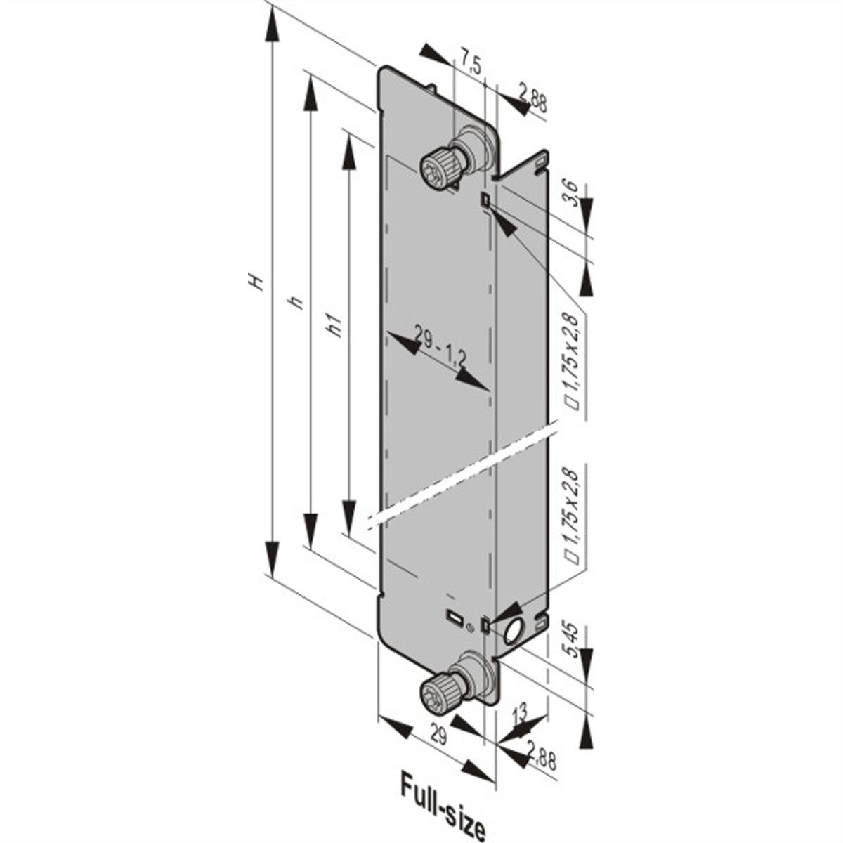 SCHROFF Modul mit Pull-Griff-Mechanik, Ruggedized - AMC MODUL FS D RUG