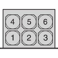 SCHROFF Boîtier d'unité de ventilation 19", 1 U pour 6 ventilateurs, 25 mm