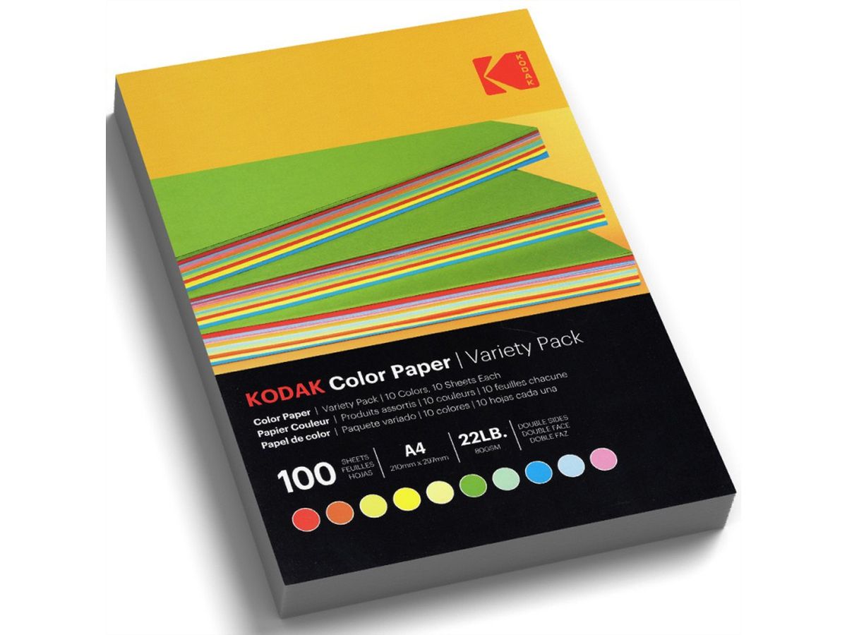 Kodak Farbpapier - 100 Blatt A4, 80g/qm, 21cm x 29.7cm