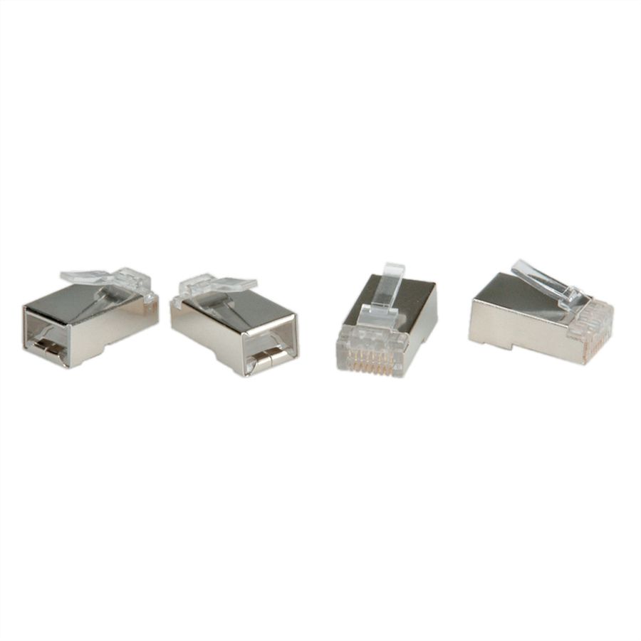 ROLINE Connecteur modulaire blindé RJ-45, Cat.6 (Classe E), 10 unités