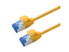 ROLINE Cordon Cat.6A (Classe EA) S/FTP (PiMF), LSOH, PoE , jaune, 5 m