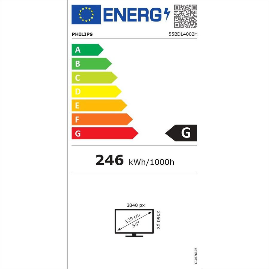 Philips Semi-Outdoor Display 55BDL4002H/00, 55", 24/7, FHD, 2500cd/m²