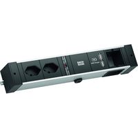 BACHMANN DESK RAIL 2xCH T13 USB Charger, SUISSE