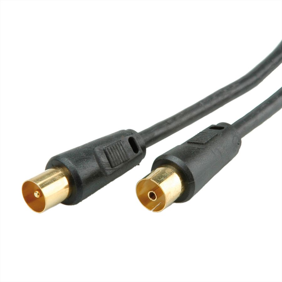 Antennenkabel >100dB, ST/BU mit Ferrite, schwarz, 2,0m