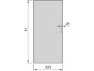 Porte acier Eurorack SCHROFF, Angle d'ouverture 120°, RAL 7035, 29 U 600W