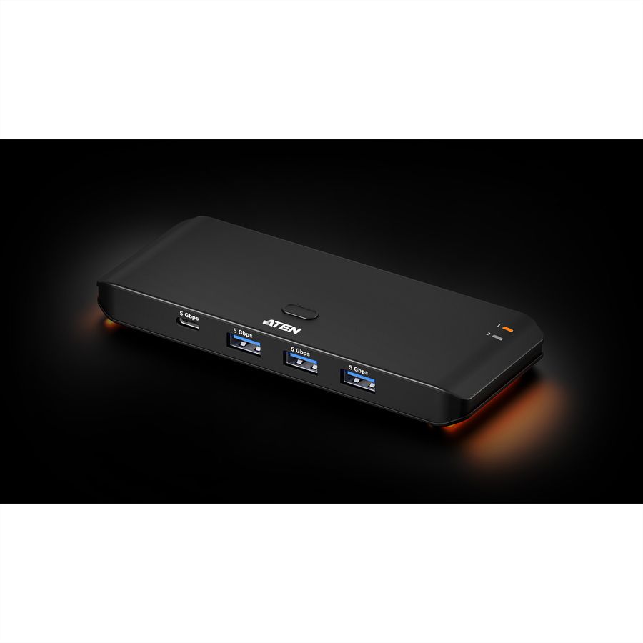 ATEN US5324 2x4-Port USB  Sharing Switch, USB 3.2 Gen 1 Peripheral Sharing Switch