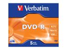 Verbatim DVD-R Jewel 4.7GB 16x 5 Pack