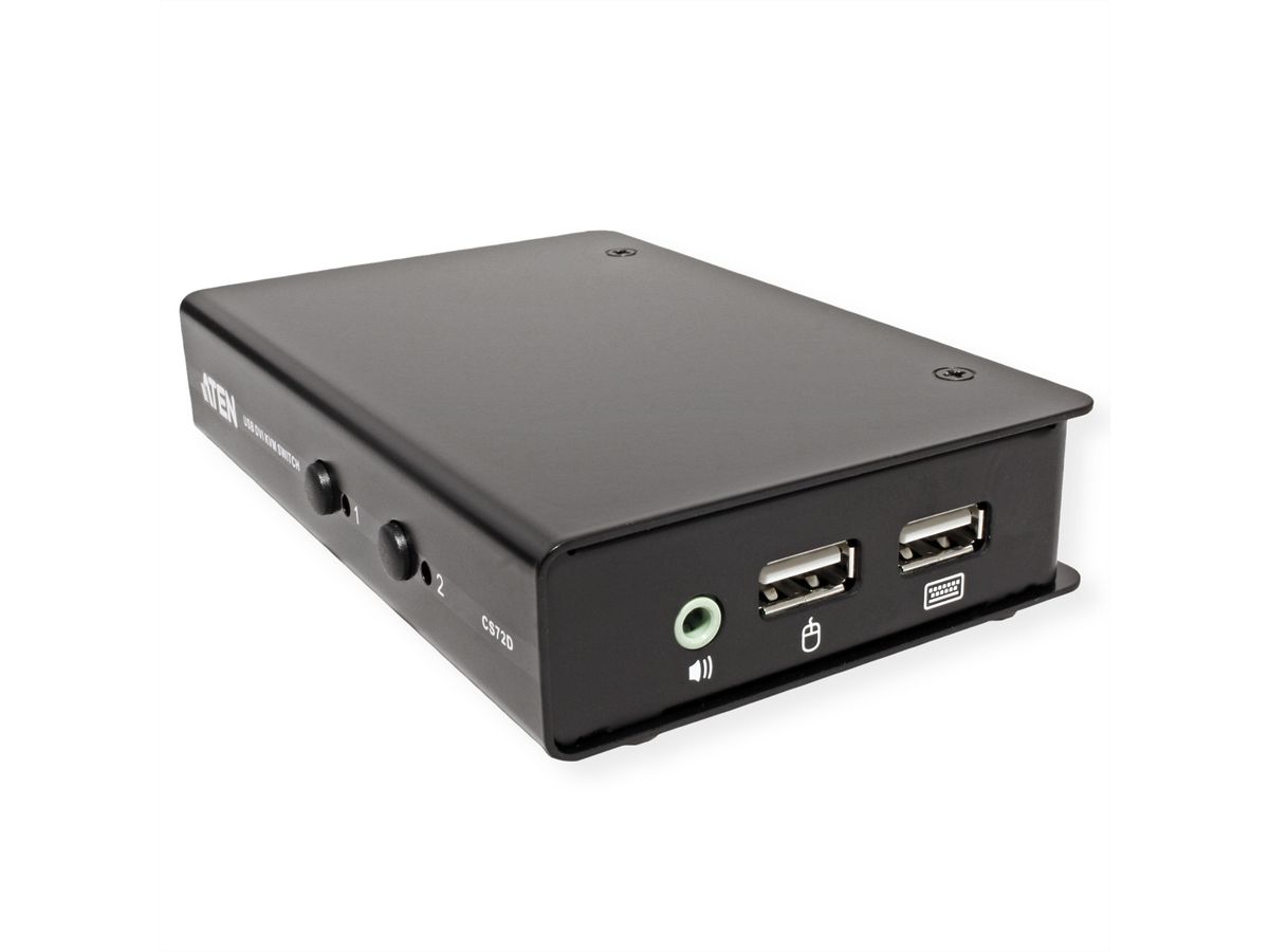 ATEN CS72D Commutateur KVM DVI USB à 2 ports