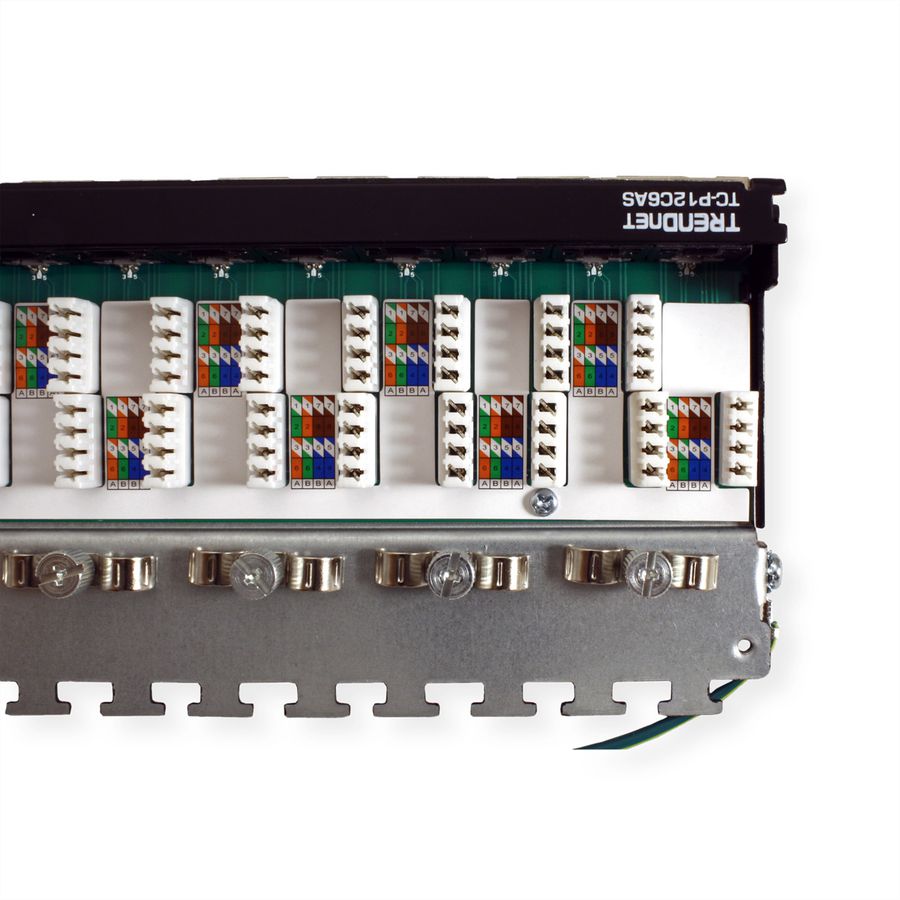 TRENDnet TC-P12C6AS Panneau de brassage renforcé à 12 ports Cat6A
