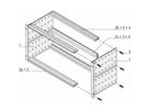 SCHROFF Bausatz, ungeschirmt, "heavy", zur Backplanemontage - BGTR PRO H 6HE 84TE 235T KD