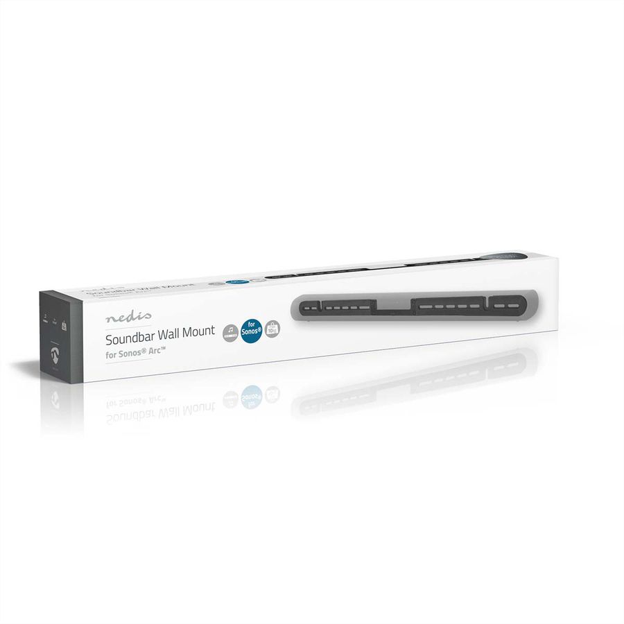 Nedis Soundbar-Wandhalterung für Sonos Arc schwarz, Wand, 10 kg, 11 mm Profil