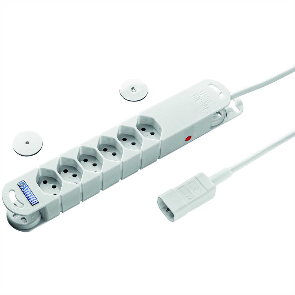 Steffen Steba Variabl C14 6x , sans interrupteur, blanc, 3m