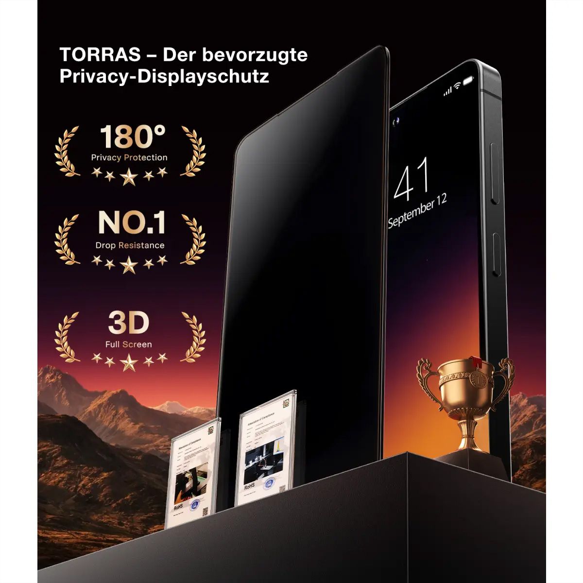 Torras Install Master protection d'écran, privacy, Galaxy S26 Ultra,