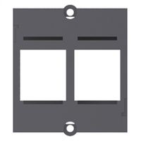 BACHMANN Custom Modul Cadre 2x Keystone, noir