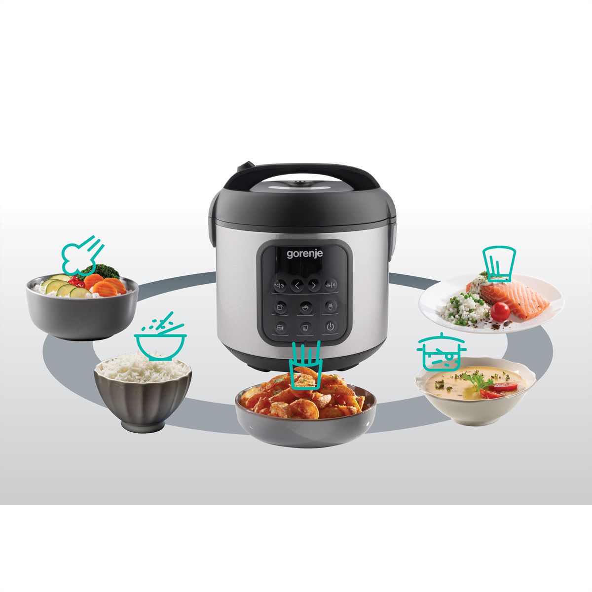 Gorenje, Cuiseur à riz Gorenje MC2SBK 476W, 2L