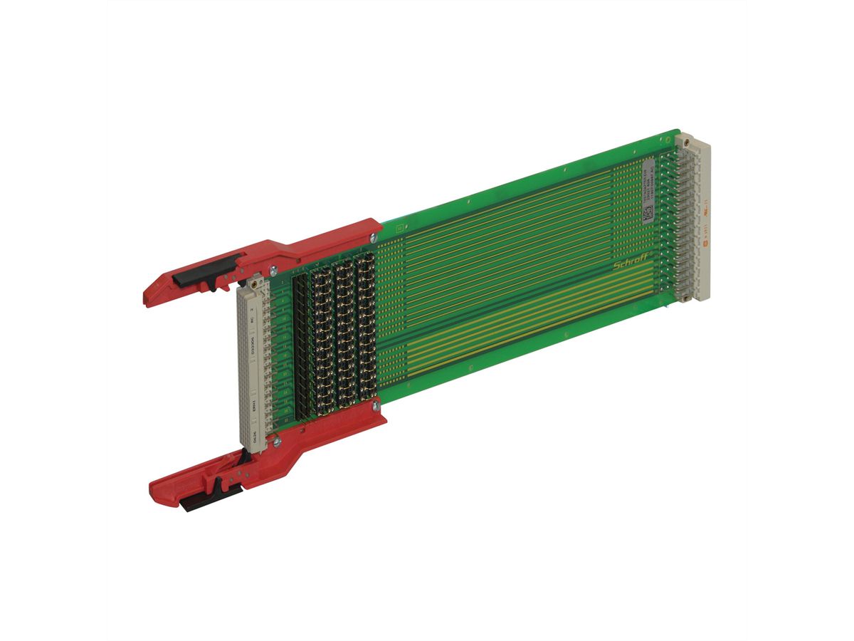 Adaptateur de test SCHROFF pour connecteur DIN type E, 3 U, 220 mm