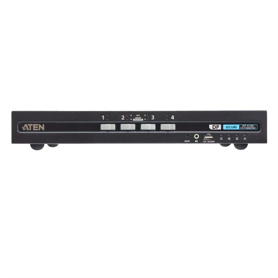 ATEN CS1184DP4C 4-Port USB DisplayPort Secure KVM Switch mit CAC