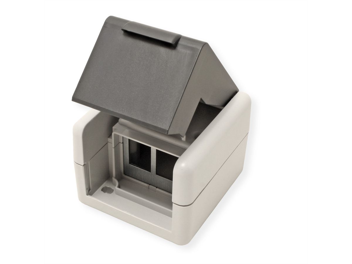 EasyLan preLink / fixLink AP-Dose grau