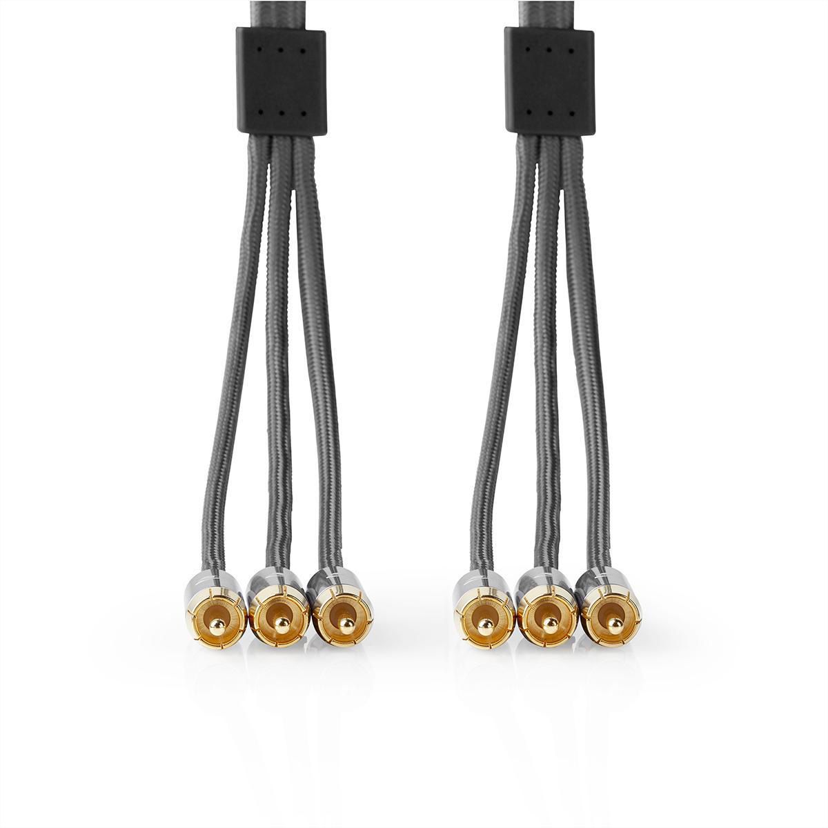 Nedis Composite-Videokabel 3x Cinch ST/ST, 2 m