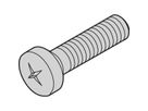SCHROFF Linsenkopfschraube M5 x 10 - FLAKOSCHR.M5X10 ISO7045 100X