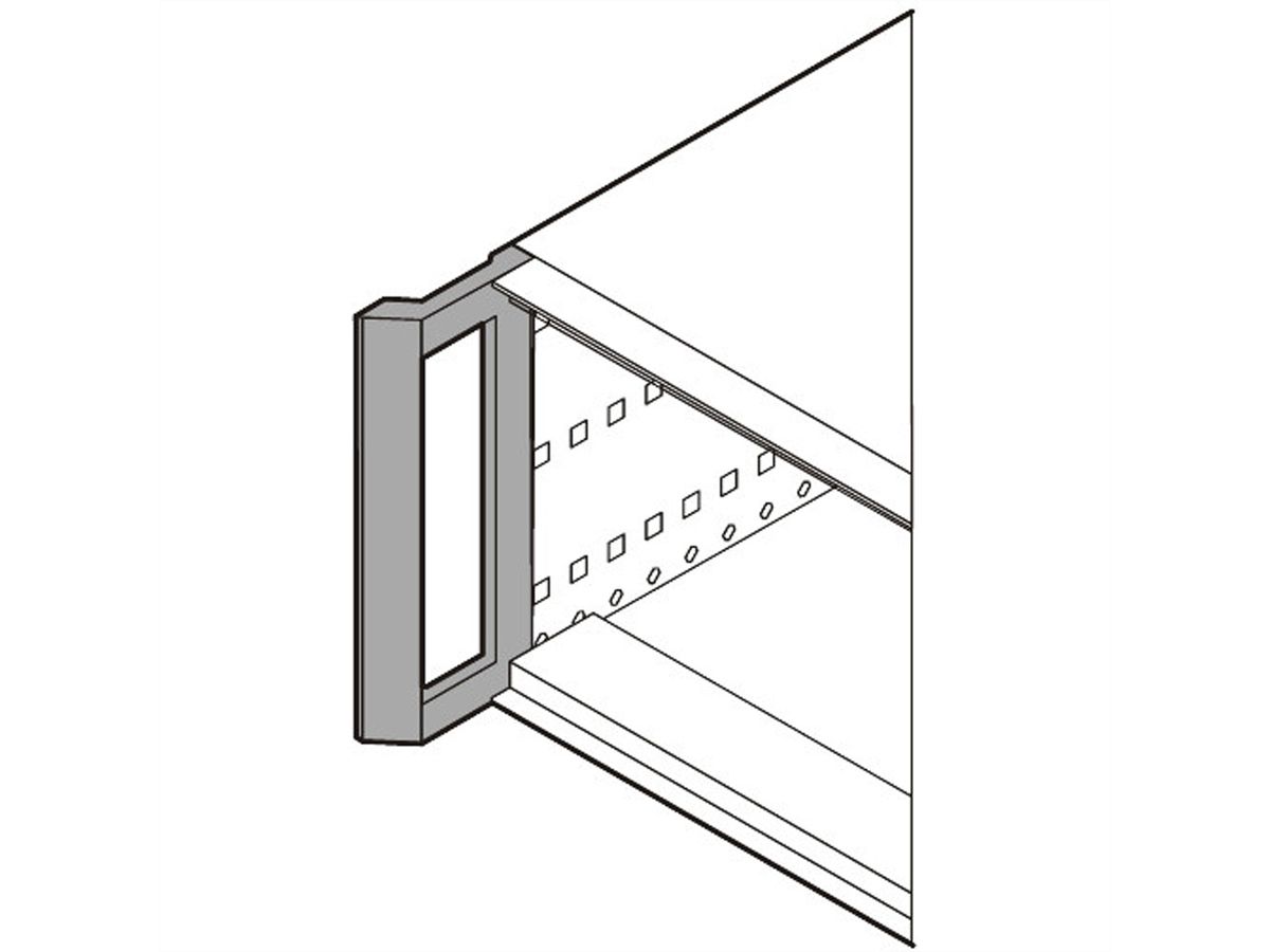 Poignée avant SCHROFF, montage ultérieur pour RatiopacPRO AIR, RAL 7016, 4/5 U