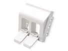 METZ CONNECT Keystone boîtier de raccordement 45x45 mm, 2 ports non équipé, blanc pur RAL 9010