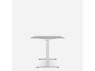 WRK21 Schreibtisch Smart 160 x 80 cm, Höhenverstellbar, Grau Uni / Weiss