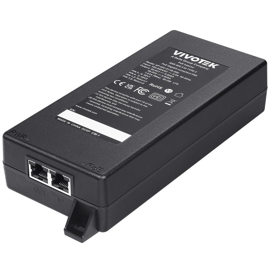 Vivotek PoE++ Power Network Injektor, 90W
